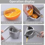 Amateur Premium Stainless Steel Manual Lemon and Lime Squeezer - Image 4
