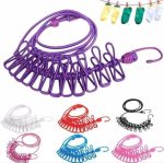 Cloth Drying Rope with Hooks - Image 3