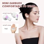 Pink Heart Design Wireless Earphones for Girls - Image 3