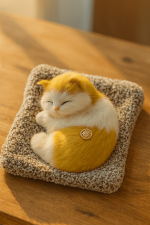 Sleeping Cat Plush Toy with Sound - Image 10